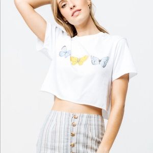 Full tilt butterfly crop T